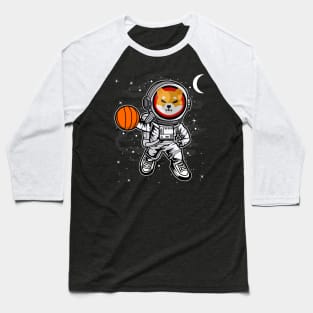 Astronaut Basketball Shiba Inu Coin To The Moon Shib Army Crypto Token Cryptocurrency Blockchain Wallet Birthday Gift For Men Women Kids Baseball T-Shirt